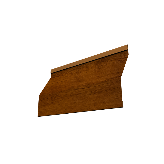 Ламель забора жалюзи Milan Slim 0,45 Print Premium Golden Wood Intense FTC