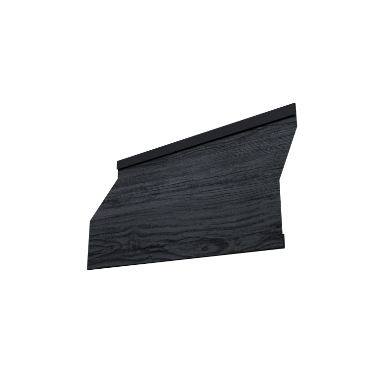 Ламель забора жалюзи Milan Slim 0,45 Print Premium Grey Wood TwinColor