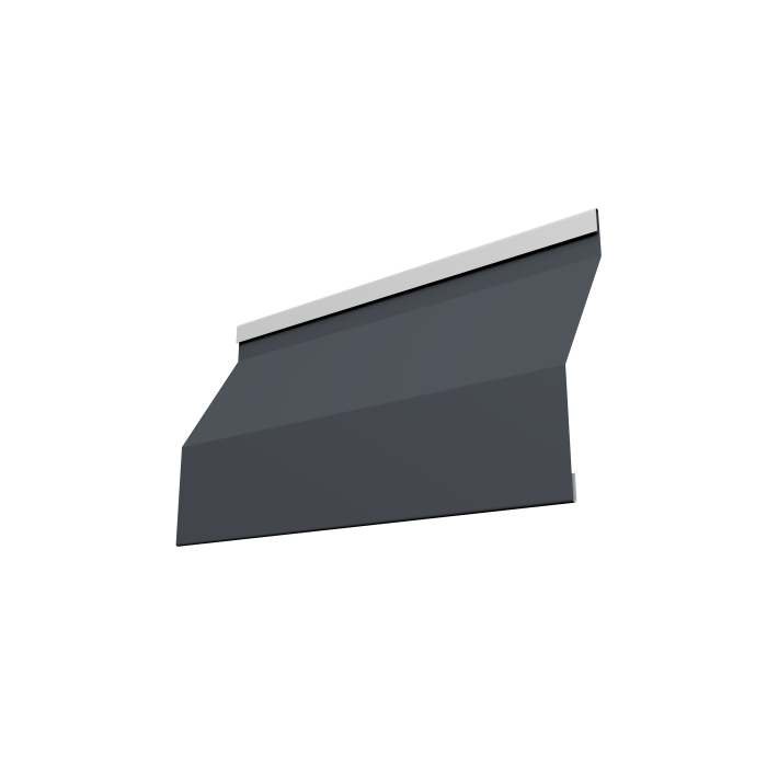 Ламель забора жалюзи Milan Slim 0,5 Drap TX RAL 7024 мокрый асфальт