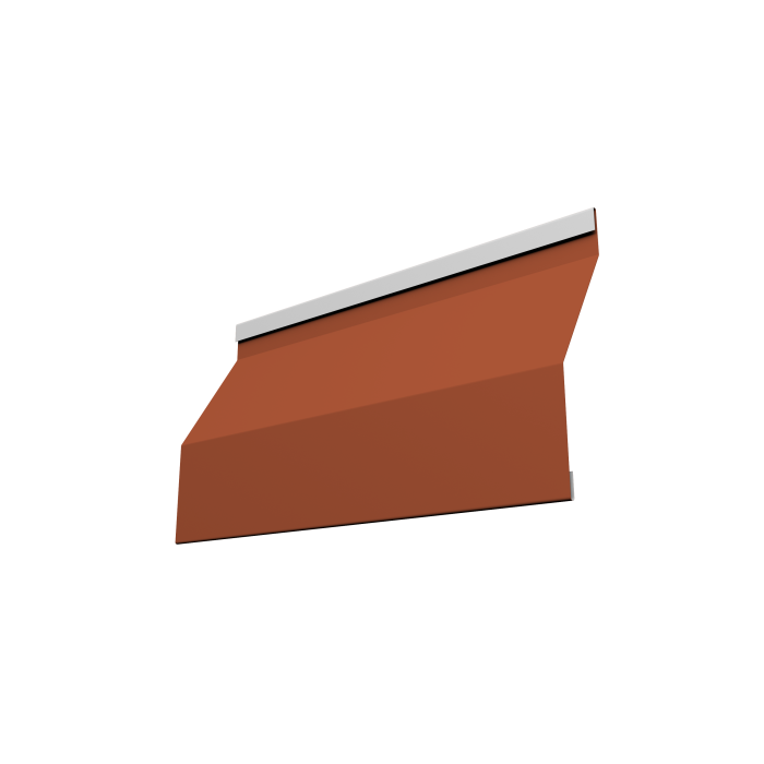 Ламель забора жалюзи Milan Slim 0,5 PurLite Matt RAL 8004 терракота