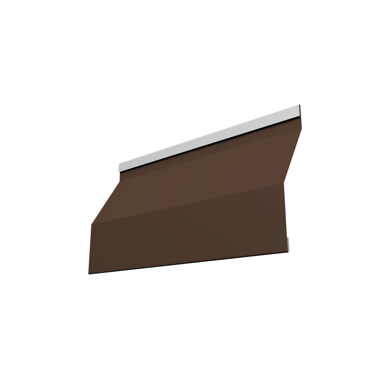 Ламель забора жалюзи Milan Slim 0,5 Satin Matt RAL 8017 шоколад