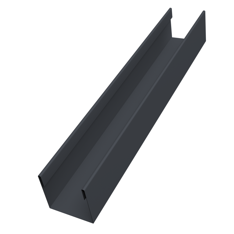 Стойка жалюзи Milan Slim 0,45 Drap-double TX RAL 7024 мокрый асфальт (2,5м)