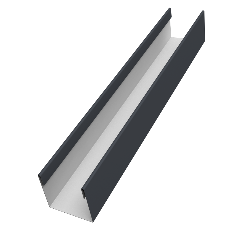 Стойка жалюзи Milan Slim 0,45 Drap TX RAL 7024 мокрый асфальт (3м)