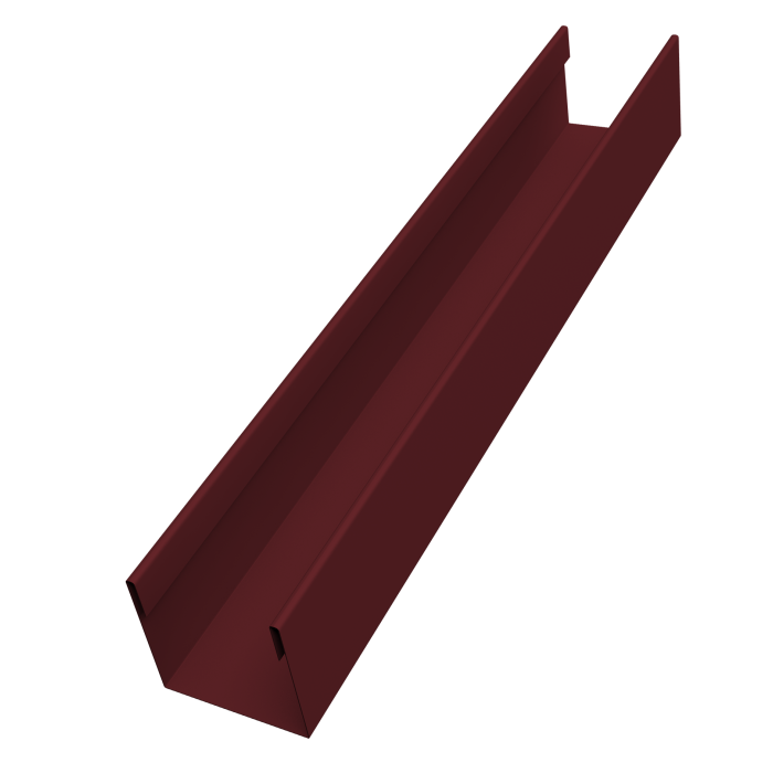 Стойка жалюзи Milan Slim 0,45 PE-Double RAL 3005 красное вино (2,5м)