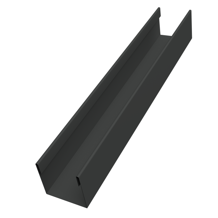 Стойка жалюзи Milan Slim 0,45 PE-Double RAL 7016 антрацитово-серый (2м)