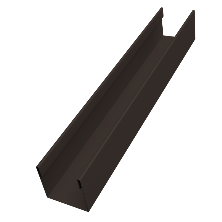 Стойка жалюзи Milan Slim 0,45 PE-Double RR 32 темно-коричневый (2,5м)