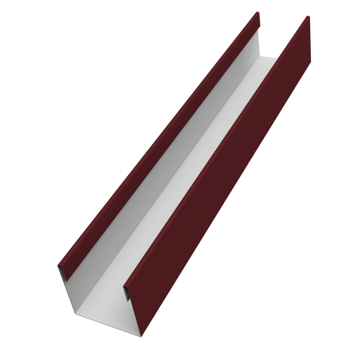 Стойка жалюзи Milan Slim 0,45 PE RAL 3005 красное вино (1,8м)