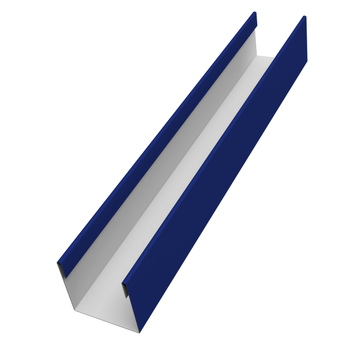 Стойка жалюзи Milan Slim 0,45 PE RAL 5002 ультрамариново-синий (2,5м)