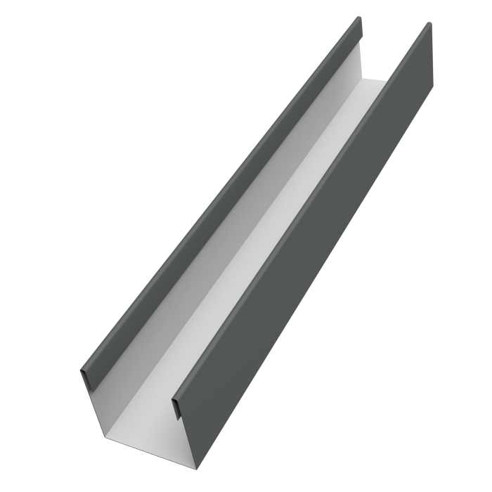 Стойка жалюзи Milan Slim 0,45 PE RAL 7005 мышино-серый (3м)