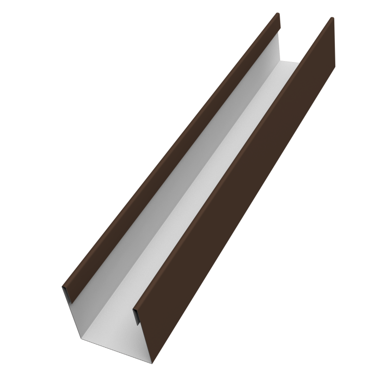 Стойка жалюзи Milan Slim 0,45 PE RAL 8017 шоколад (2,5м)