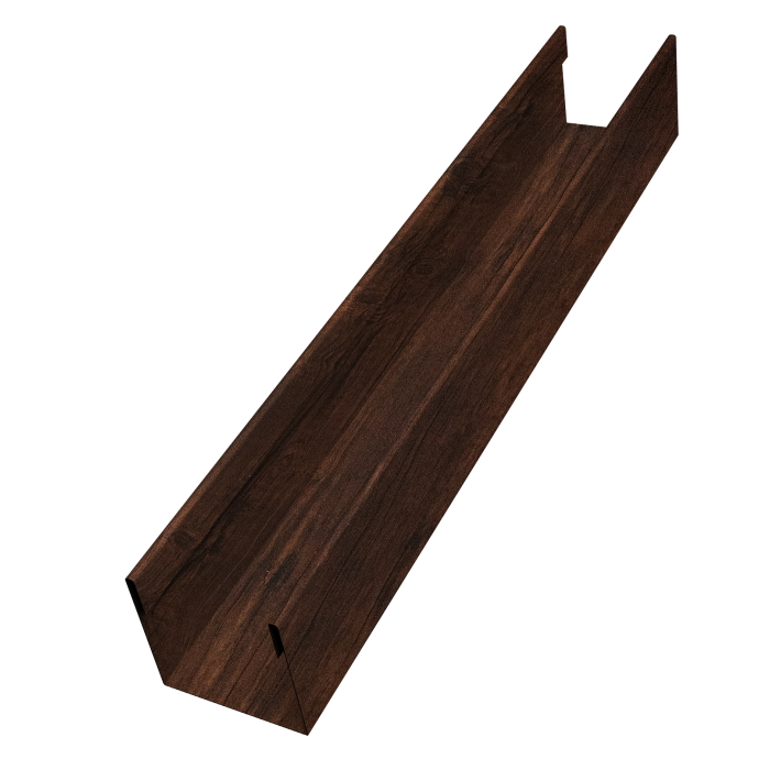 Стойка жалюзи Milan Slim 0,45 Print-double Premium Cherry Wood Dark F (2,5м)