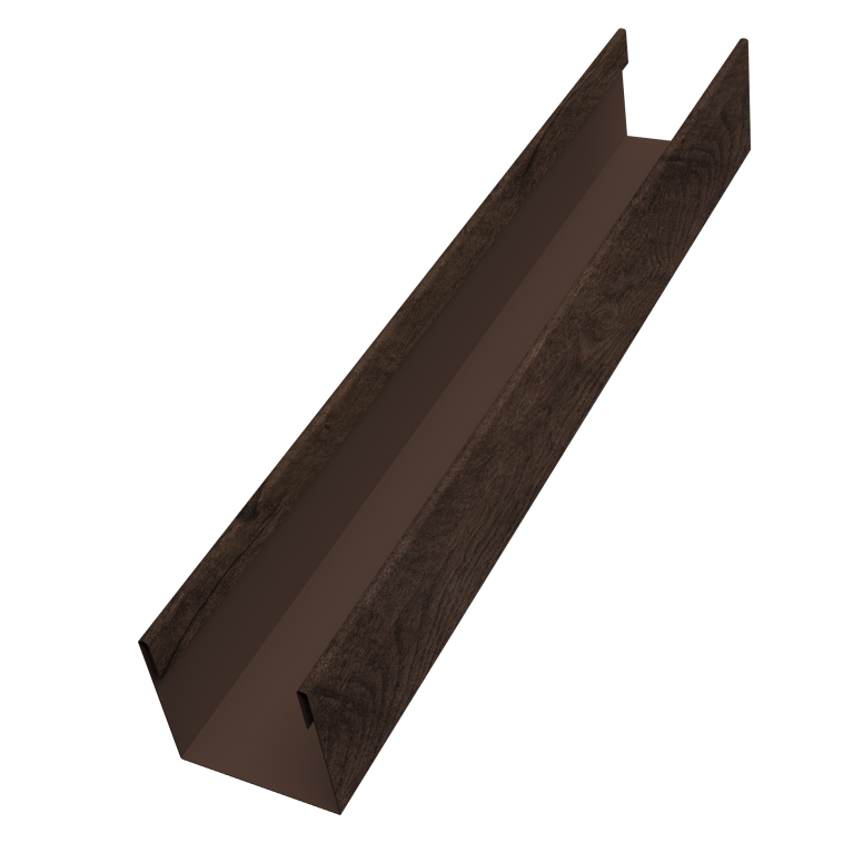 Стойка жалюзи Milan Slim 0,45 Print Elite Antique Wood TwinColor (2м)