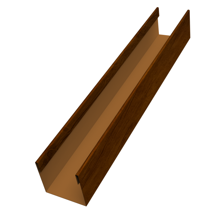 Стойка жалюзи Milan Slim 0,45 Print Premium Golden Wood Intense FTC (3м)