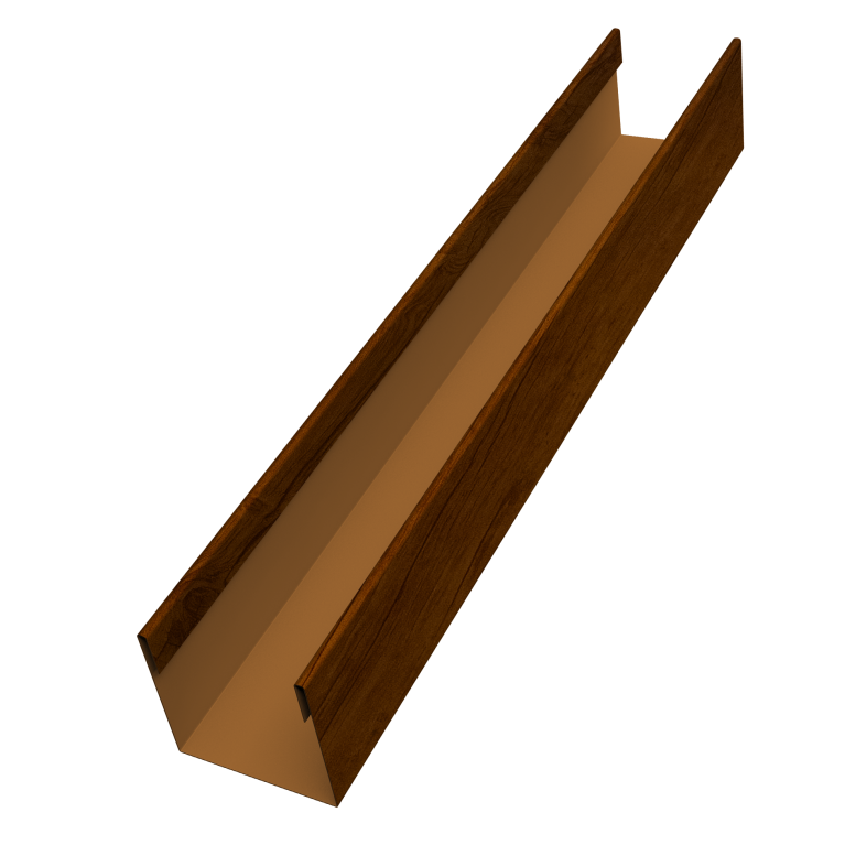 Стойка жалюзи Milan Slim 0,45 Print Premium Golden Wood Intense FTC (3м)