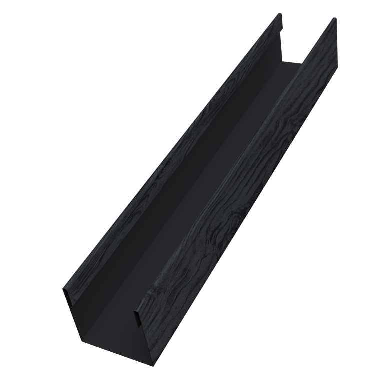 Стойка жалюзи Milan Slim 0,45 Print Premium Grey Wood TwinColor (2м)