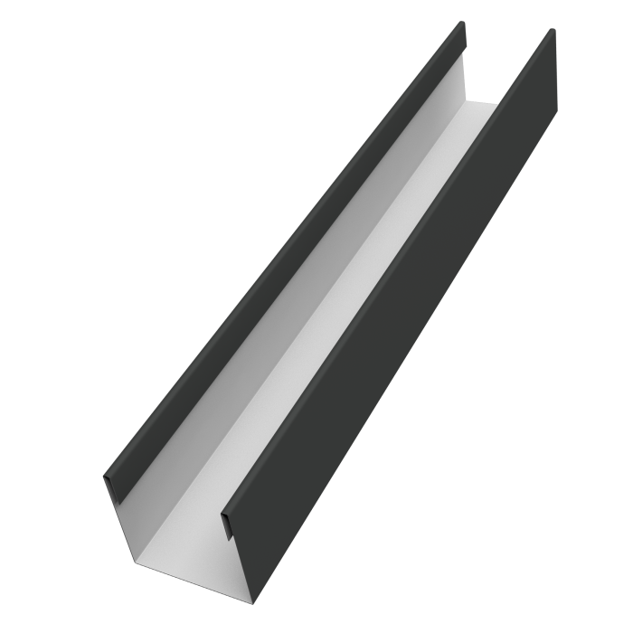 Стойка жалюзи Milan Slim 0,5 GreenCoat Pural BT, matt  RR2H3 (RAL 7016 антрацитово-серый) (2м)