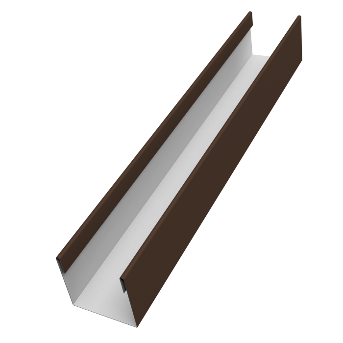 Стойка жалюзи Milan Slim 0,5 PurPro Matt 275 RAL 8017 шоколад (2,5м)