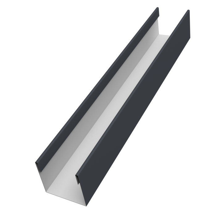 Стойка жалюзи Milan Slim 0,5 PurPro RAL 7024 мокрый асфальт (1,8м)