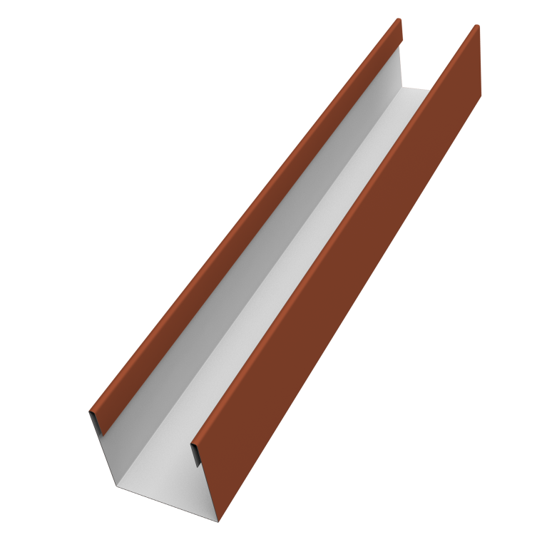 Стойка жалюзи Milan Slim 0,5 Satin Matt RAL 8004 терракота (2м)