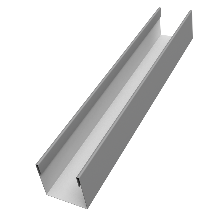 Стойка жалюзи Milan Slim 0,5 Satin RAL 9006 бело-алюминиевый (2м)