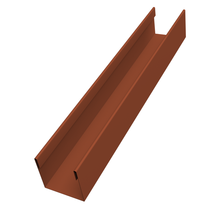 Стойка жалюзи Milan Slim 0,5 Velur X RAL 8004 терракота (1,8м)