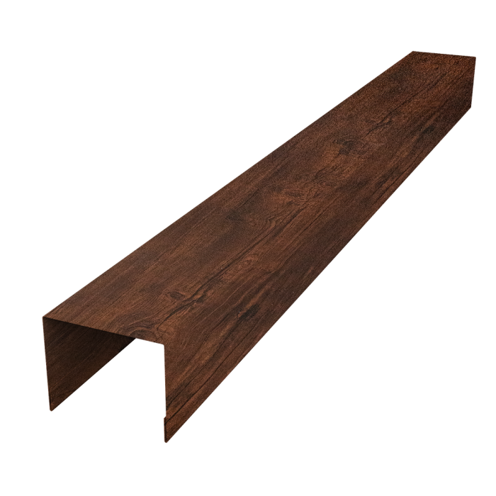 Крышка для забора жалюзи Palermo 0,45 Print-Double Premium Cherry Wood Dark F (3м)