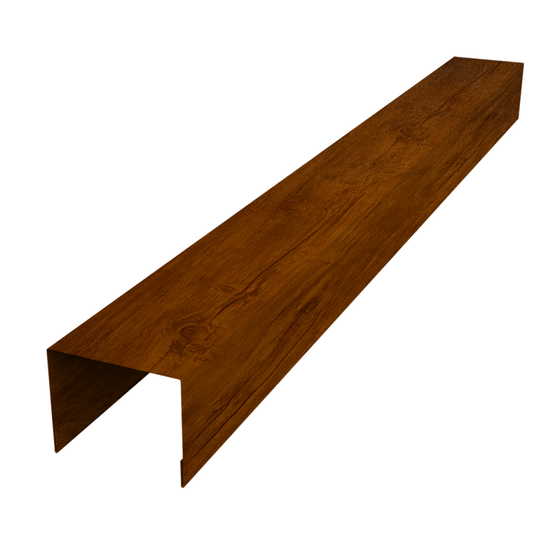 Крышка для забора жалюзи Palermo 0,45 Print-double Premium Golden Wood Intense F (3м)