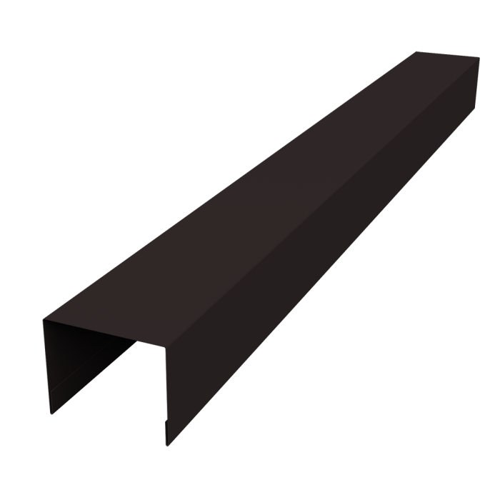 Крышка жалюзи Palermo 0,45 Drap-double TX RAL 9005 черный (3м)