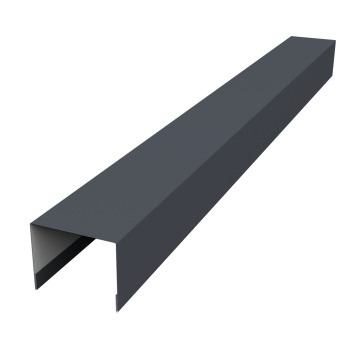 Крышка жалюзи Palermo 0,45 Drap TR RAL 7024 мокрый асфальт (3м)