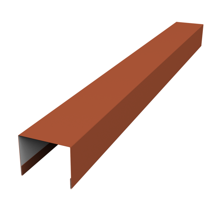 Крышка жалюзи Palermo 0,45 Drap TX RAL 8004 терракота (3м)