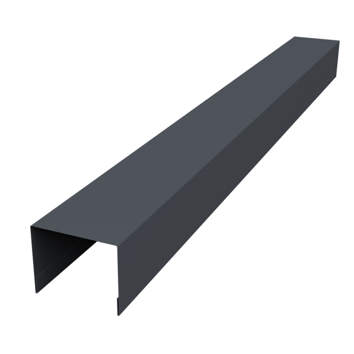 Крышка жалюзи Palermo 0,5 Atlas X RAL 7024 мокрый асфальт (2,5м)