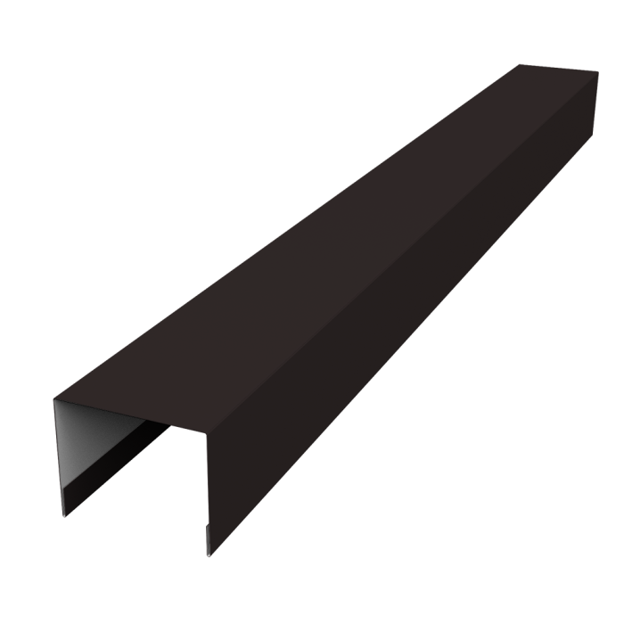 Крышка жалюзи Palermo 0,5 PurPro RAL 9005 черный (2м)