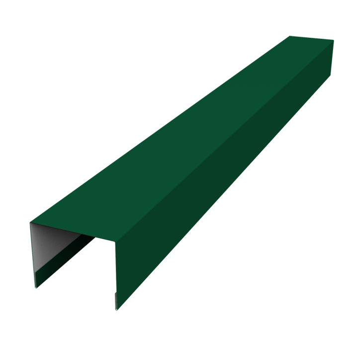 Крышка жалюзи Palermo 0,5 Satin Matt TX RAL 6005 зеленый мох (2,5м)