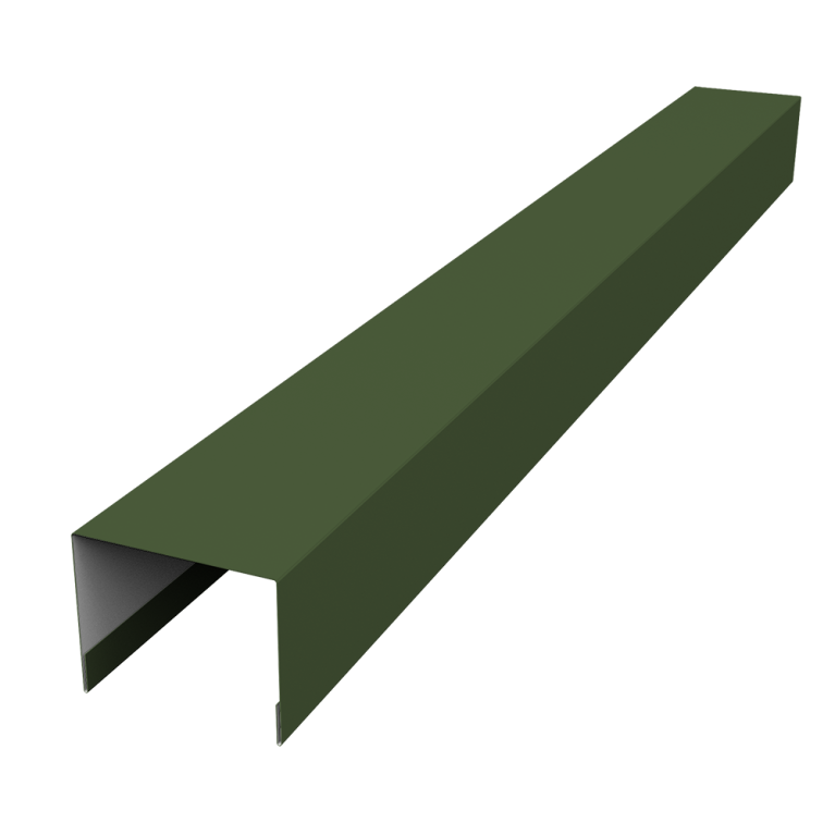 Крышка жалюзи Palermo 0,5 Satin Matt TX RAL 6020 хромовая зелень (2,5м)