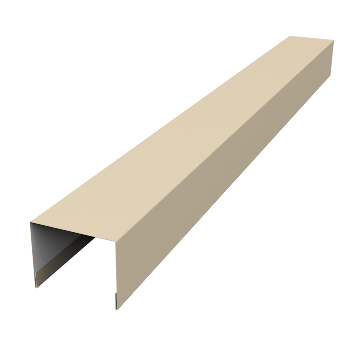 Крышка жалюзи Palermo 0,5 Satin RAL 1015 светлая слоновая кость (3м)