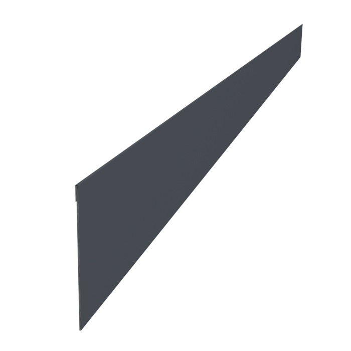 Ламель забора жалюзи Palermo 0,45 Drap TR RAL 7024 мокрый асфальт