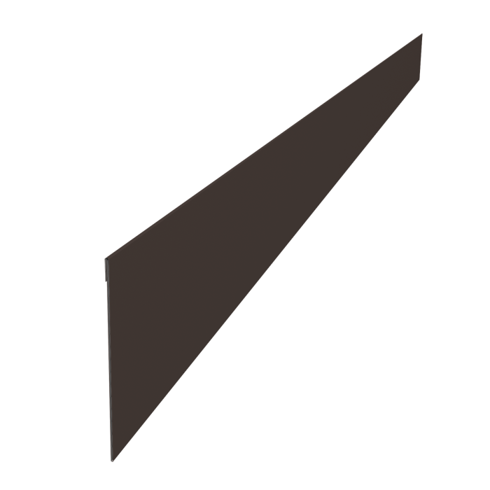 Ламель забора жалюзи Palermo 0,5 Velur X RR 32 темно-коричневый