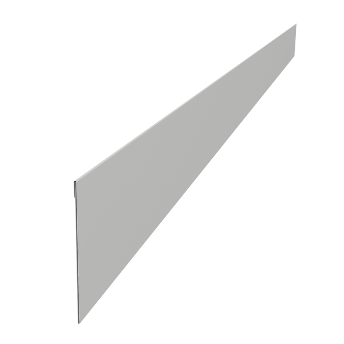 Ламель забора жалюзи Palermo стартовая/финишная для калиток и ворот 0,45 Drap TX RAL 7047 телегрей 4