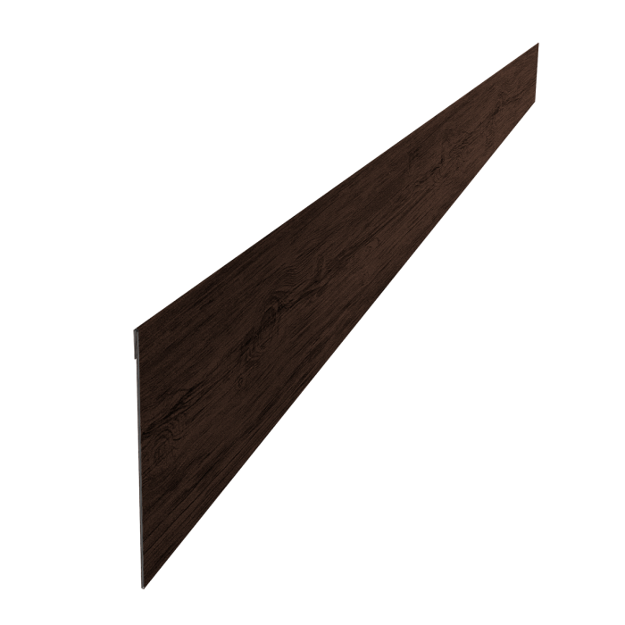 Ламель забора жалюзи Palermo стартовая/финишная для калиток и ворот 0,45 Print-Double Premium Antique Wood