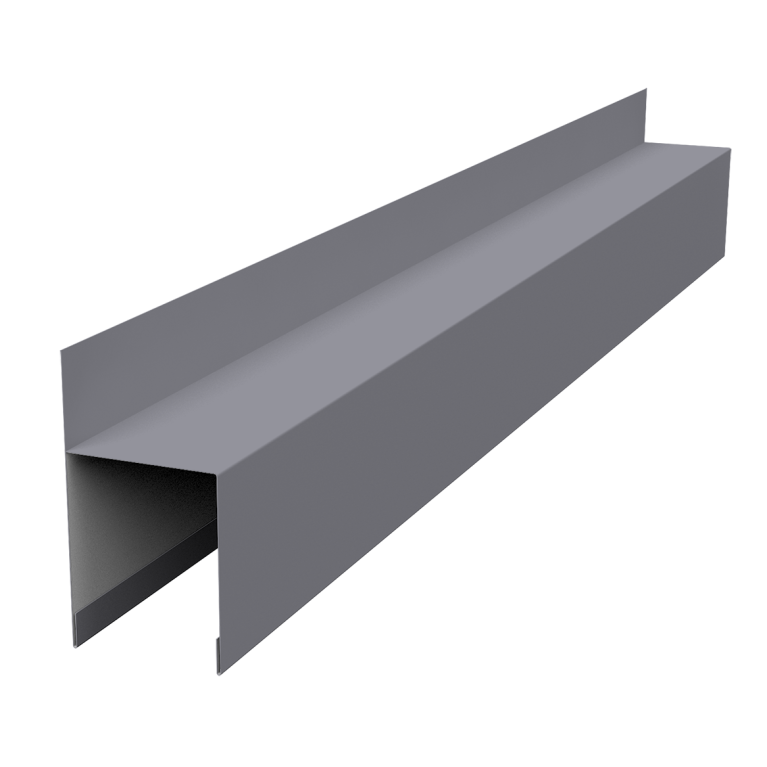 Планка опорная составная внешняя для забора жалюзи Palermo 0,45 Drap TX RAL 7004 сигнальный серый (2м)