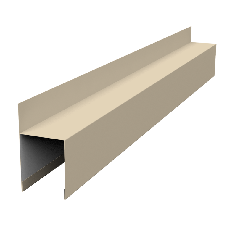 Планка опорная составная внешняя для забора жалюзи Palermo 0,5 Satin RAL 1015 светлая слоновая кость (1,8м)