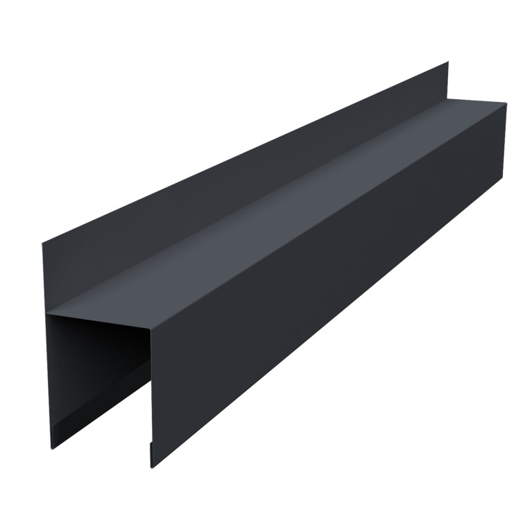 Планка опорная составная внешняя Palermo 0,45 Drap-double TX RAL 7024 мокрый асфальт (2м)