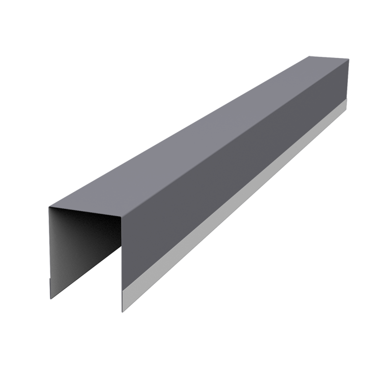 Планка опорная составная внутренняя для забора жалюзи Palermo 0,45 Drap TX RAL 7004 сигнальный серый (1,8м)