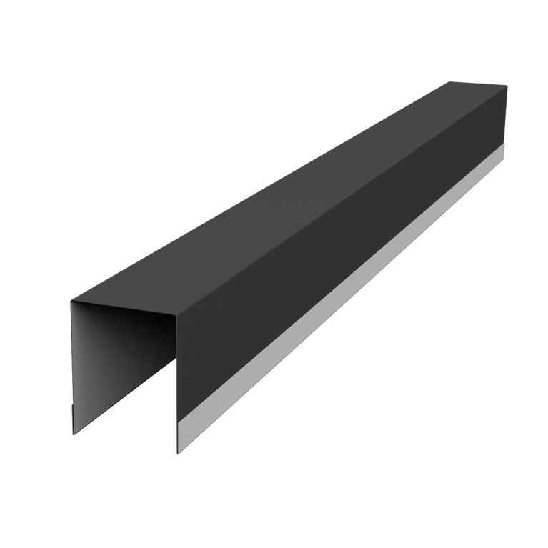 Планка опорная составная внутренняя для забора жалюзи Palermo 0,45 Drap TX RAL 7016 антрацитово-серый (2м)