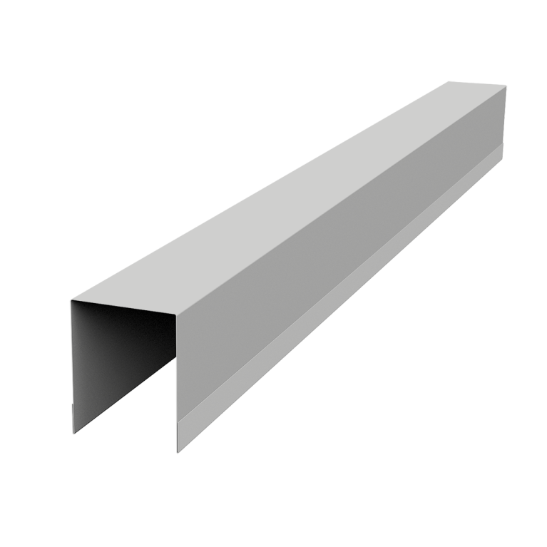 Планка опорная составная внутренняя для забора жалюзи Palermo 0,45 Drap TX RAL 7047 телегрей 4 (1,8м)