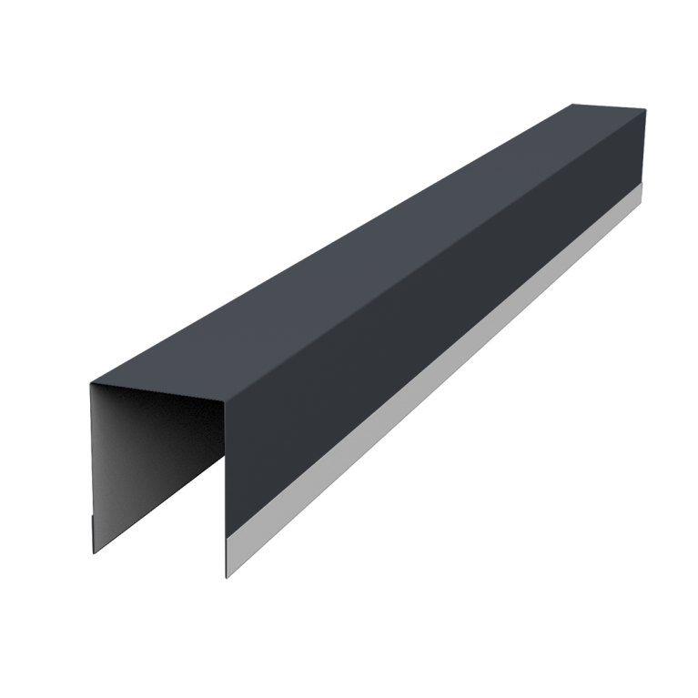 Планка опорная составная внутренняя для забора жалюзи Palermo 0,5 Drap RAL 7024 мокрый асфальт (2,5м)