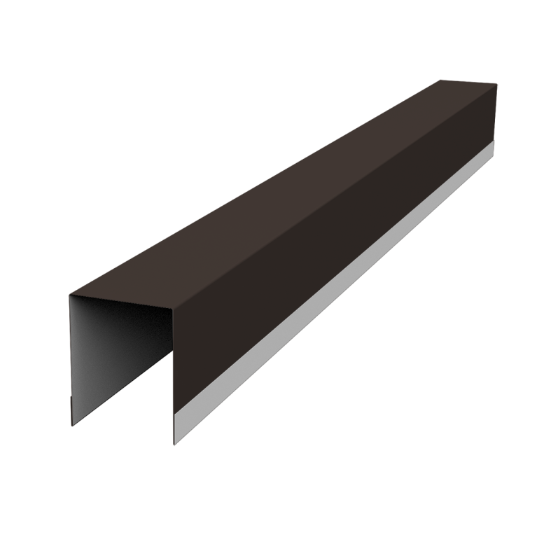 Планка опорная составная внутренняя для забора жалюзи Palermo 0,5 PurPro RR 32 темно-коричневый (2м)