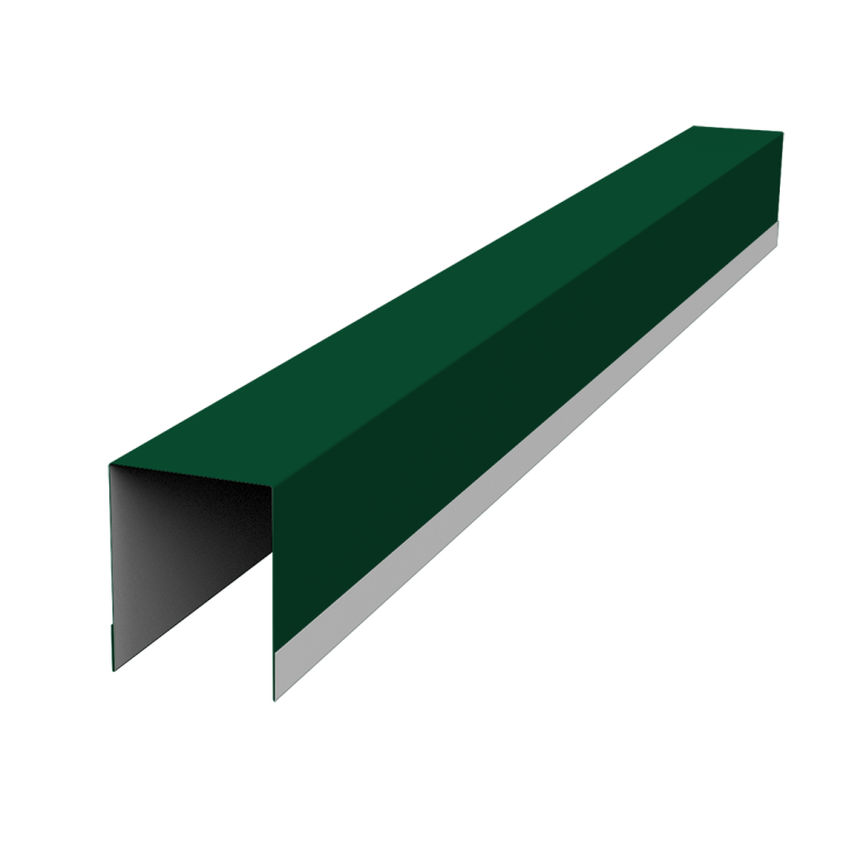 Планка опорная составная внутренняя для забора жалюзи Palermo 0,5 Satin Matt TX RAL 6005 зеленый мох (2,5м)