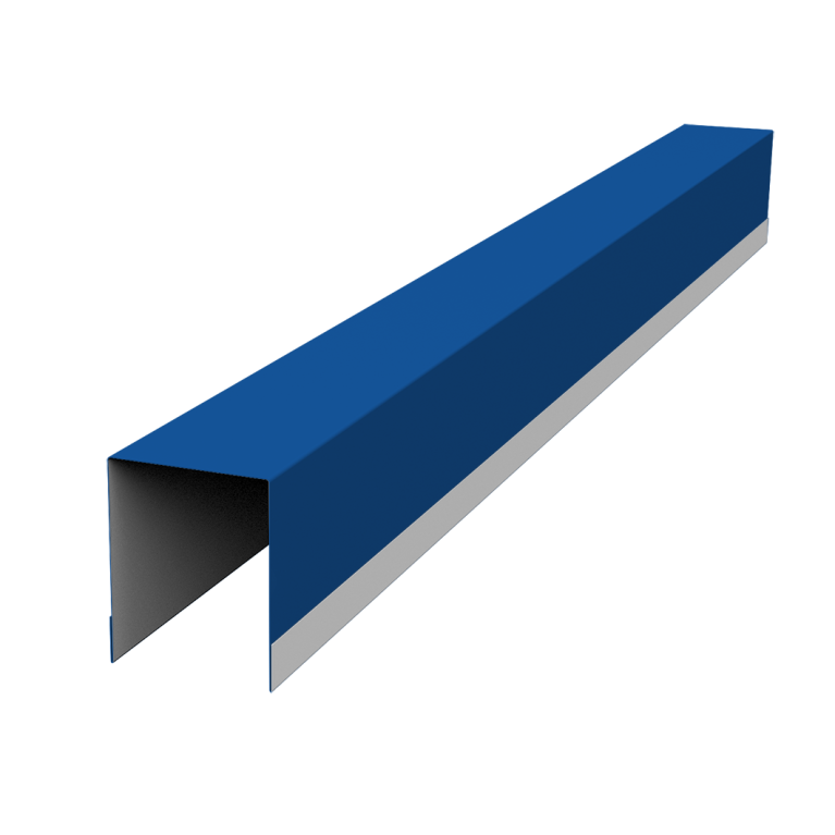 Планка опорная составная внутренняя для забора жалюзи Palermo 0,5 Satin RAL 5005 сигнальный синий (3м)