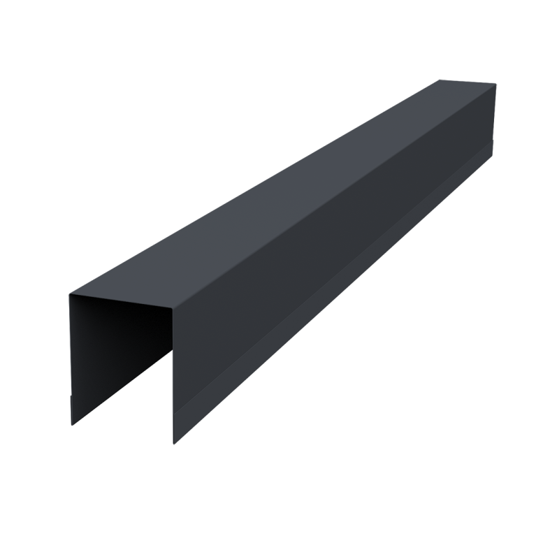 Планка опорная составная внутренняя Palermo 0,45 Drap-double TX RAL 7024 мокрый асфальт (2м)